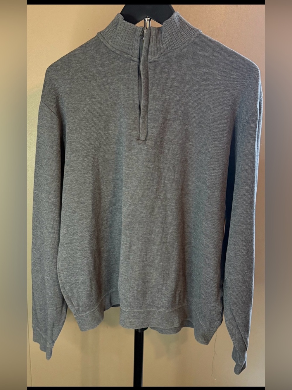 Cutter & Buck Heather Gray 1/4 Quarter Zip Pull Over Men’s Medium